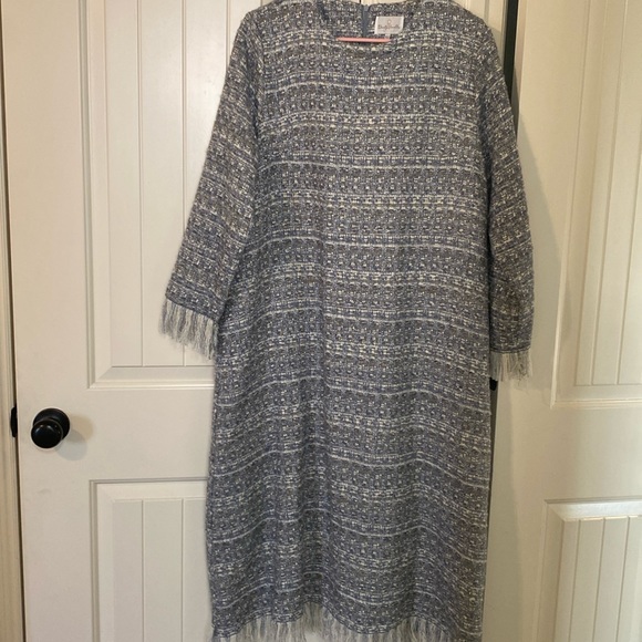 Dainty jewells dress. XL. Worn one time. Blue/silver/gray - Picture 5 of 9